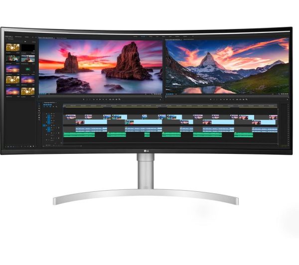 LG UltraWide 38WN95CP-W.AEK Quad HD 37.5" Curved Nano IPS LCD Monitor - White