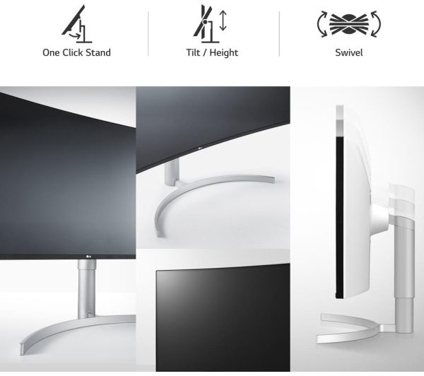 LG UltraWide 38WN95CP-W.AEK Quad HD 37.5" Curved Nano IPS LCD Monitor - White