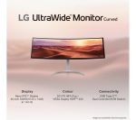 LG 49WQ95C-W.AEK UltraWide Dual Quad HD 49â€ Curved Nano IPS LCD Monitor - White
