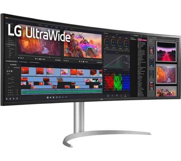 LG 49WQ95C-W.AEK UltraWide Dual Quad HD 49â€ Curved Nano IPS LCD Monitor - White