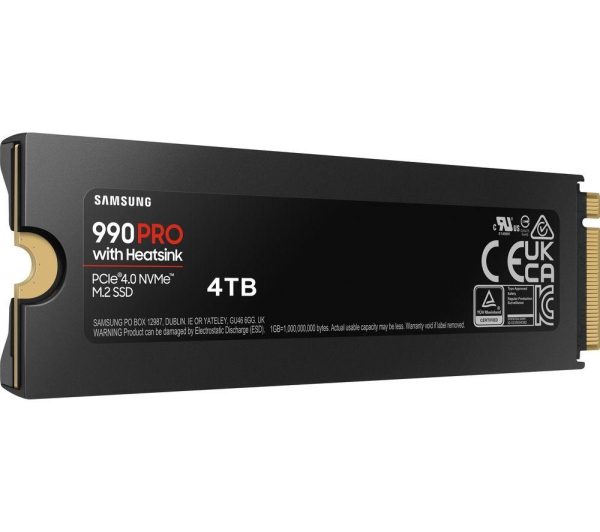 SAMSUNG 990 PRO M.2 Internal SSD with Heatsink - 4 TB
