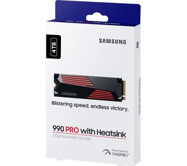 SAMSUNG 990 PRO M.2 Internal SSD with Heatsink - 4 TB