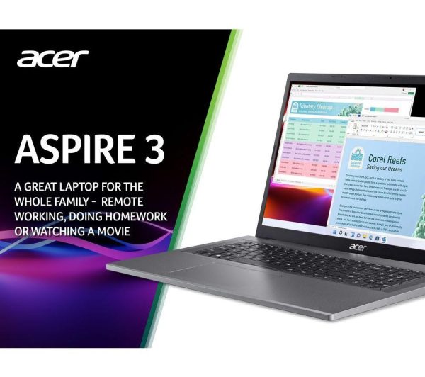 ACER Aspire 3 17.3" Laptop - Intel® Core i3, 256 GB SSD, Silver