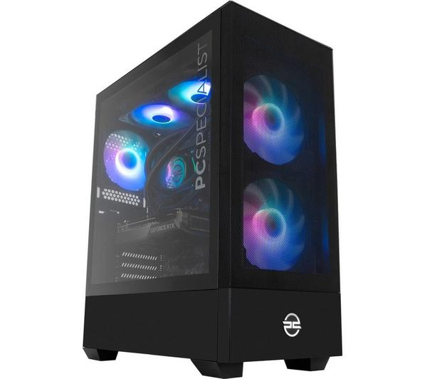 PCSPECIALIST Flux 300 Gaming PC - AMD Ryzen 7, RTX 4060 Ti, 1 TB SSD, No OS