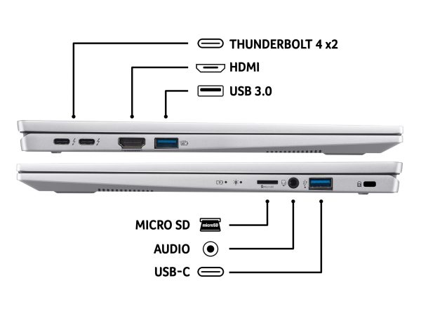ACER Swift Go 14" Laptop - Intel® Core Ultra 5, 512 GB SSD, Silver