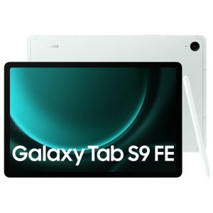 SAMSUNG Galaxy Tab S9 FE 10.9" Tablet (256 GB, Mint) & Galaxy Buds FE Wireless Bluetooth Noise-Cancelling Earbuds Bundle
