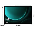 SAMSUNG Galaxy Tab S9 FE 10.9" Tablet (256 GB, Mint) & Galaxy Buds FE Wireless Bluetooth Noise-Cancelling Earbuds Bundle