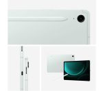 SAMSUNG Galaxy Tab S9 FE 10.9" Tablet (256 GB, Mint) & Galaxy Buds FE Wireless Bluetooth Noise-Cancelling Earbuds Bundle