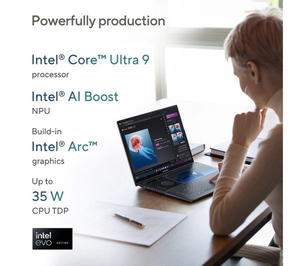 ASUS Zenbook Duo 14" 2 in 1 Laptop - Intel® Core Ultra 9, 2 TB SSD, Grey