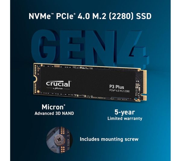 CRUCIAL P3 Plus Internal SSD - 2 TB