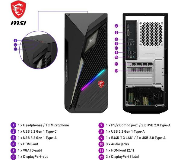 MSI MAG Infinite S3 Gaming PC - Intel® Core™ i7, RTX 4060 Ti, 1 TB SSD