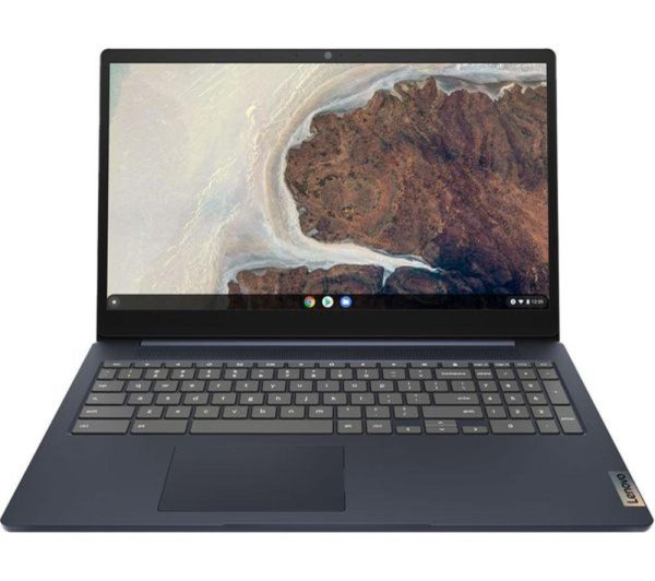 LENOVO IdeaPad Slim 3 15.6" Refurbished Chromebook - IntelÂ® PentiumÂ®, 128 GB eMMC, Blue (Excellent Condition)