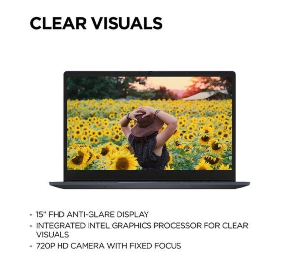 LENOVO IdeaPad Slim 3 15.6" Refurbished Chromebook - IntelÂ® PentiumÂ®, 128 GB eMMC, Blue (Excellent Condition)