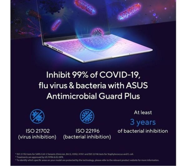 ASUS Vivobook 16 X1605EA 16" Refurbished Laptop - Intel® Core i3, 256 GB SSD, Silver (Very Good Condition)