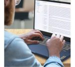LENOVO IdeaPad Slim 3 14" Refurbished Chromebook - MediaTek Kompanio 520, 64 GB eMMC, Blue (Very Good Condition)