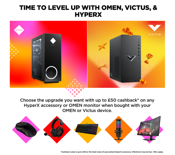 HP Victus 15L Gaming Desktop - AMD Ryzen 5, RTX 3050, 512 GB SSD