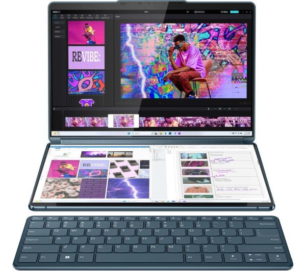 LENOVO Yoga Book 9 13.3" 2 in 1 Laptop - Intel® Core Ultra 7, 1 TB SSD, Teal