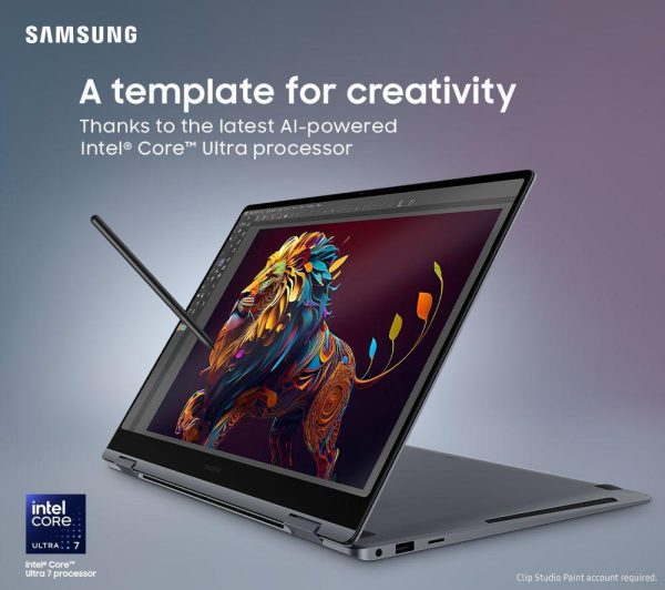 SAMSUNG Galaxy Book4 Pro 360 16" 2 in 1 Laptop - Intel® Core Ultra 7, 1 TB SSD, Grey