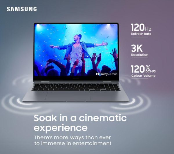SAMSUNG Galaxy Book4 Pro 360 16" 2 in 1 Laptop - Intel® Core Ultra 7, 1 TB SSD, Grey