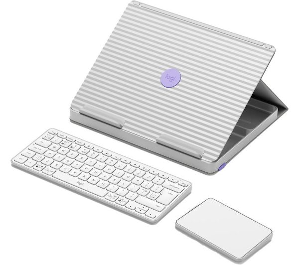 LOGITECH Casa Pop-up Desk Wireless Keyboard & Touchpad Set - Nordic Calm