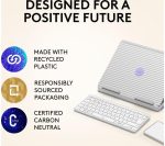 LOGITECH Casa Pop-up Desk Wireless Keyboard & Touchpad Set - Nordic Calm