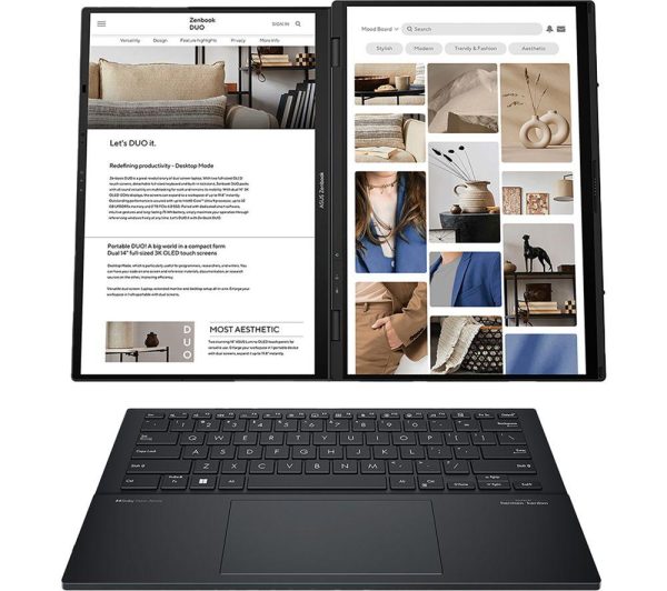 ASUS Zenbook Duo 14" 2 in 1 Laptop - Intel® Core Ultra 7, 1 TB SSD, Grey