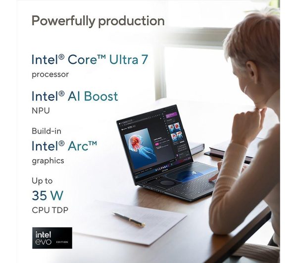 ASUS Zenbook Duo 14" 2 in 1 Laptop - Intel® Core Ultra 7, 1 TB SSD, Grey