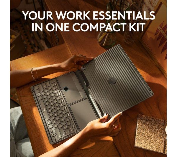 LOGITECH Casa Pop-up Desk Wireless Keyboard & Touchpad Set - Classic Chic