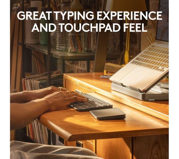 LOGITECH Casa Pop-up Desk Wireless Keyboard & Touchpad Set - Classic Chic
