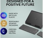 LOGITECH Casa Pop-up Desk Wireless Keyboard & Touchpad Set - Classic Chic