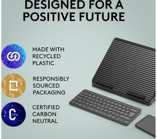 LOGITECH Casa Pop-up Desk Wireless Keyboard & Touchpad Set - Classic Chic