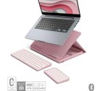 LOGITECH Casa Pop-up Desk Wireless Keyboard & Touchpad Set - Bohemian Blush