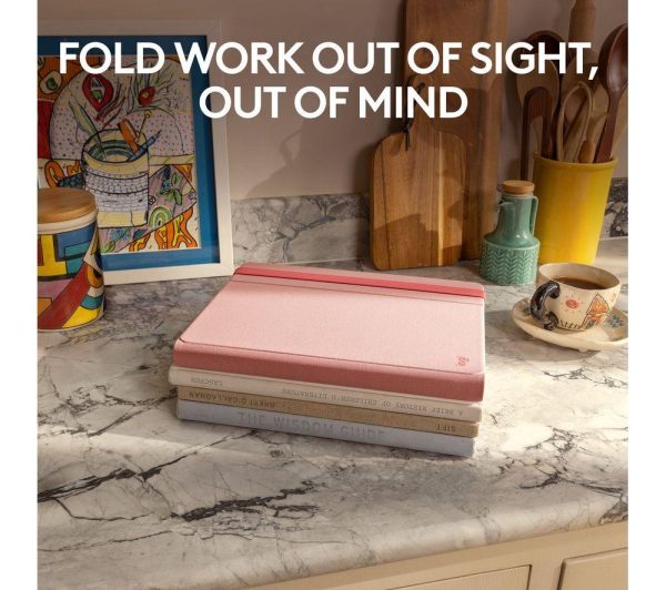 LOGITECH Casa Pop-up Desk Wireless Keyboard & Touchpad Set - Bohemian Blush