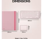 LOGITECH Casa Pop-up Desk Wireless Keyboard & Touchpad Set - Bohemian Blush