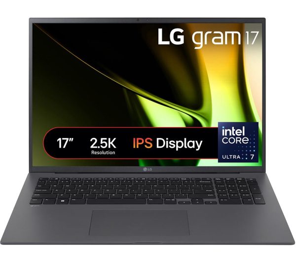 LG gram 17 17Z90S 17" Laptop - Intel® Core Ultra 7, 1 TB SSD, Dark Grey