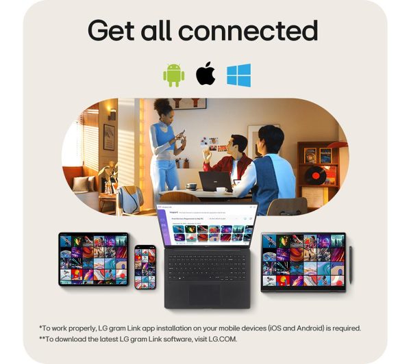 LG gram Pro 16 16Z90SP 16" Laptop - Intel® Core Ultra 7, 2 TB SSD, Black