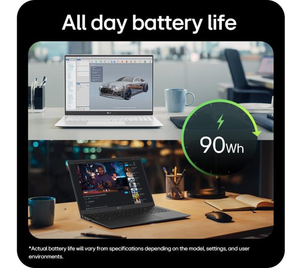 LG gram Pro 16 16Z90SP 16" Laptop - Intel® Core Ultra 7, 2 TB SSD, Black