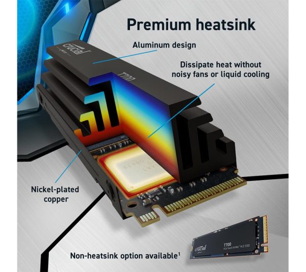 CRUCIAL T700 M.2 Internal SSD with Heatsink - 4 TB