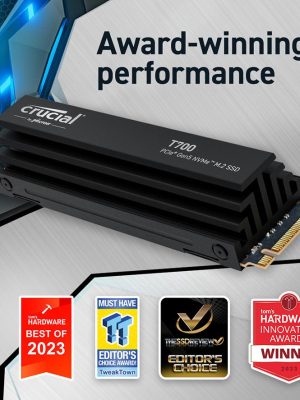 CRUCIAL T700 M.2 Internal SSD with Heatsink - 4 TB