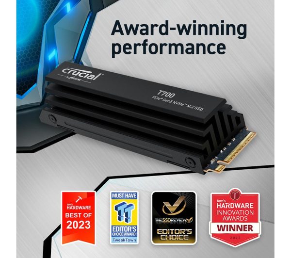 CRUCIAL T700 M.2 Internal SSD with Heatsink - 4 TB