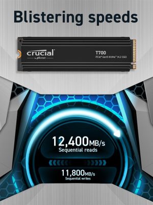 CRUCIAL T700 M.2 Internal SSD with Heatsink - 2 TB