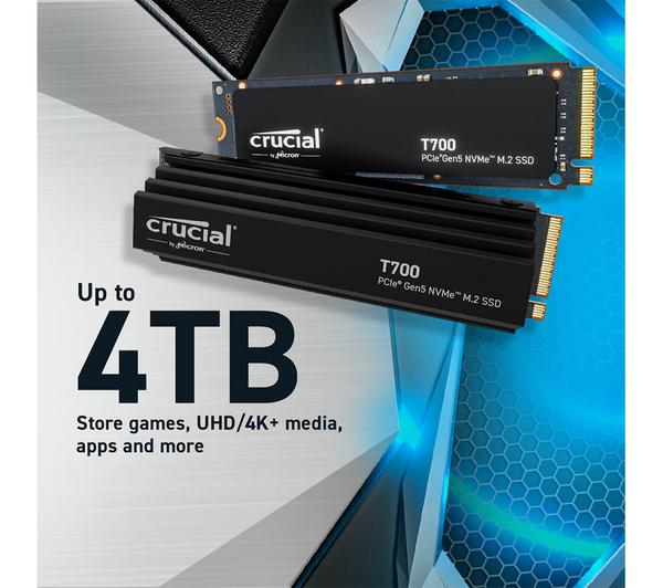 CRUCIAL T700 M.2 Internal SSD with Heatsink - 2 TB