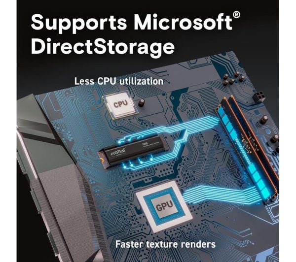 CRUCIAL T500 M.2 Internal SSD with Heatsink - 2 TB