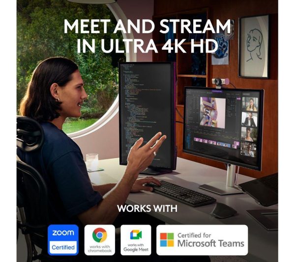 LOGITECH MX Brio 4K Ultra HD Webcam - Graphite