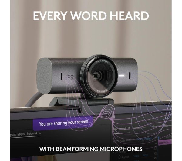 LOGITECH MX Brio 4K Ultra HD Webcam - Graphite