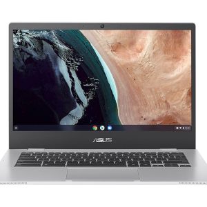 ASUS CX1 14" Chromebook - IntelÂ® CeleronÂ®, 64 GB eMMC, Silver
