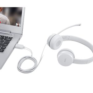 LENOVO 110 Stereo Headset - Cloud Grey