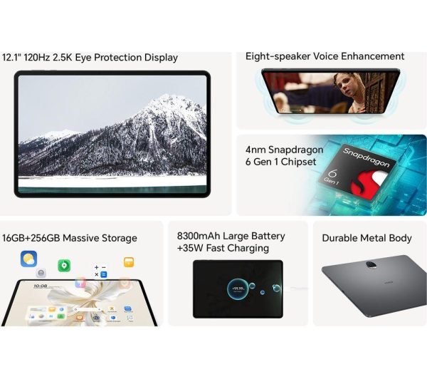 HONOR Pad 9 12.1" Tablet - 256 GB, Space Grey
