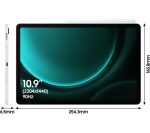 SAMSUNG Galaxy Tab S9 FE 10.9" Tablet (128 GB, Mint) & Galaxy Tab S9 and S9 FE Slim Book Cover Keyboard Case Bundle