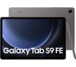 SAMSUNG Galaxy Tab S9 FE 10.9" Tablet (256 GB, Grey) & Galaxy Tab S9 and S9 FE Slim Book Cover Keyboard Case Bundle